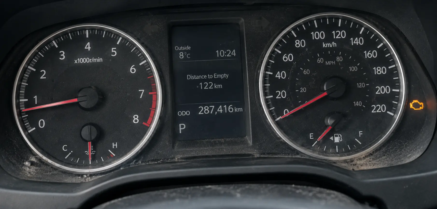 High mileage car