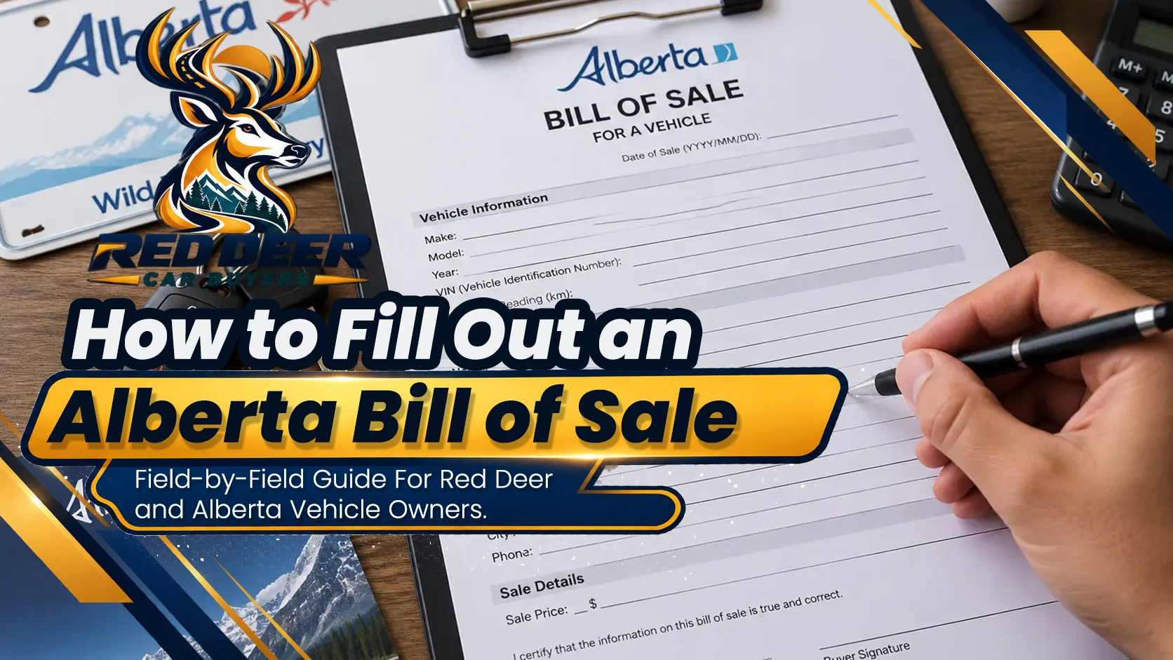 How to Fill Out Alberta Bill of Sale REG3126: Field-by-Field Guide